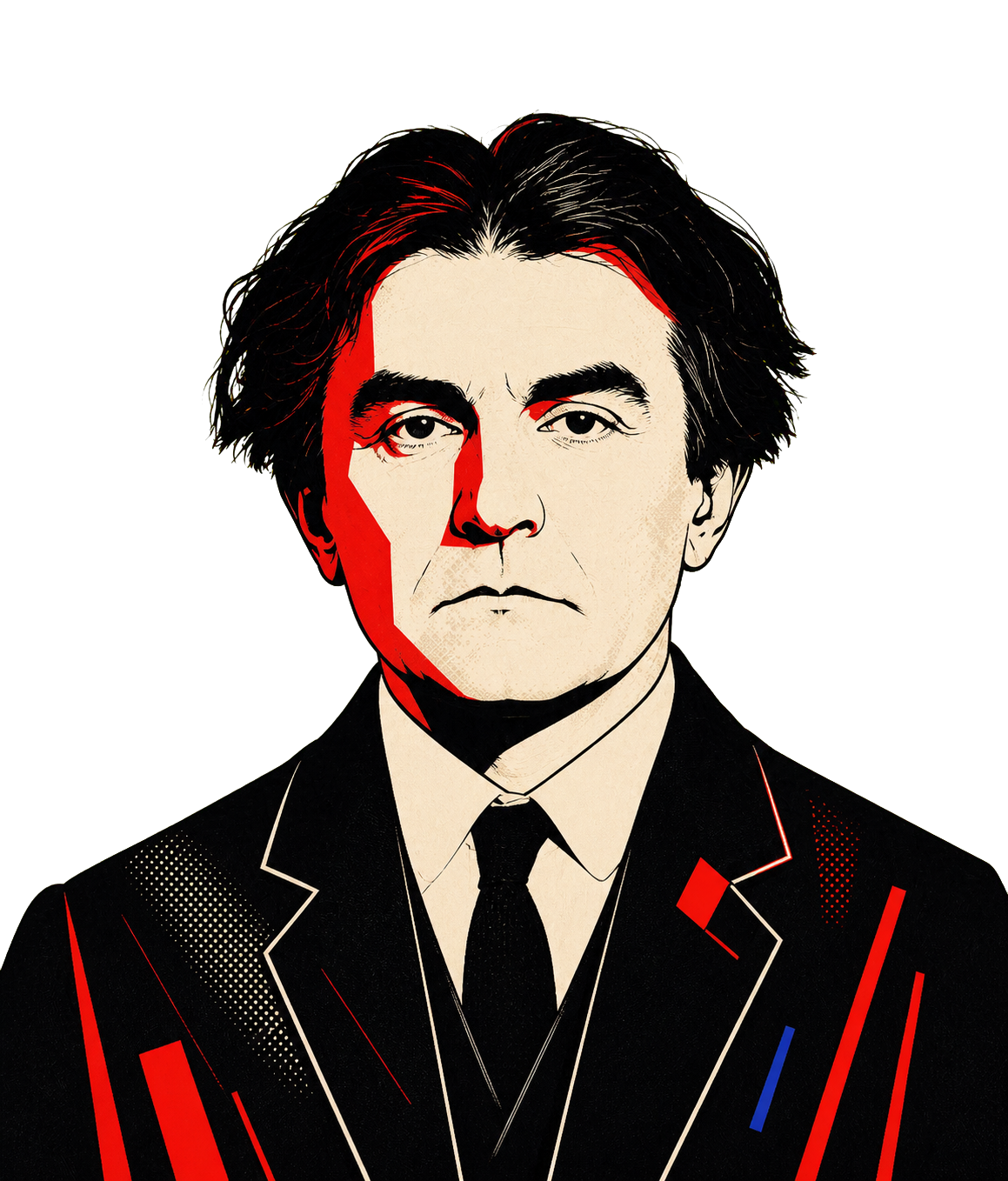 Ilustración editorial de Kazimir Malévich