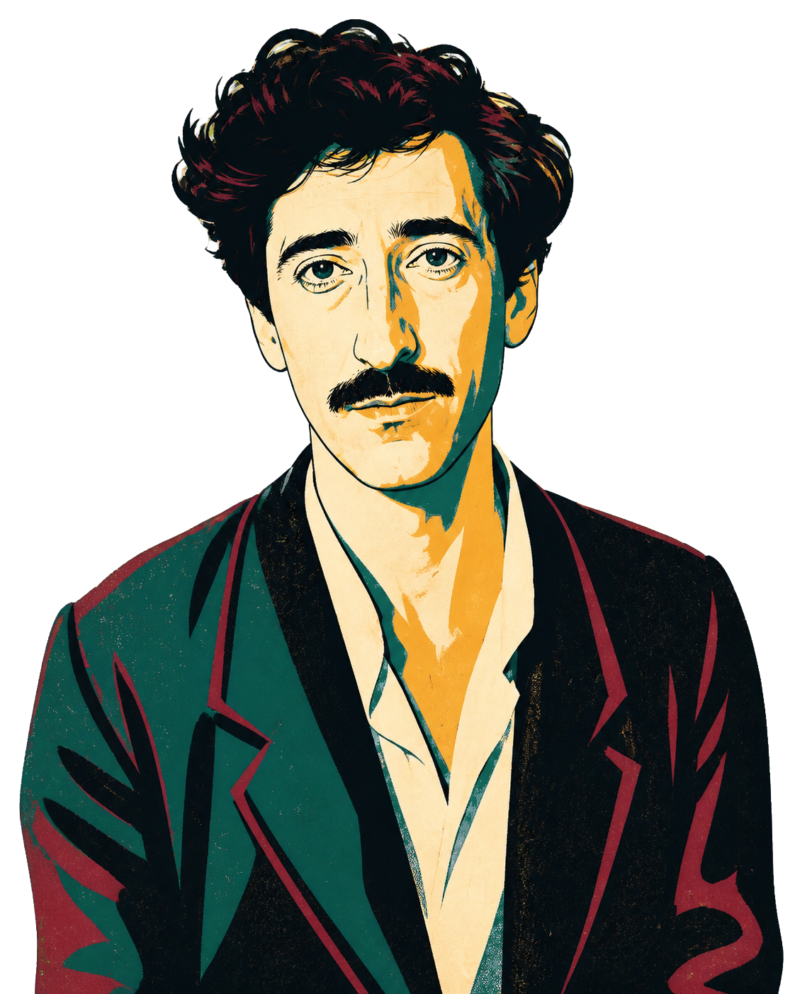Ilustración editorial de Amedeo Modigliani
